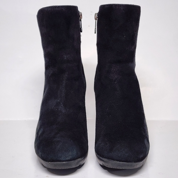 Blondo Women's Black Suede Loann Noir Ankle Boot Size 7.5 - Picture 6 of 13